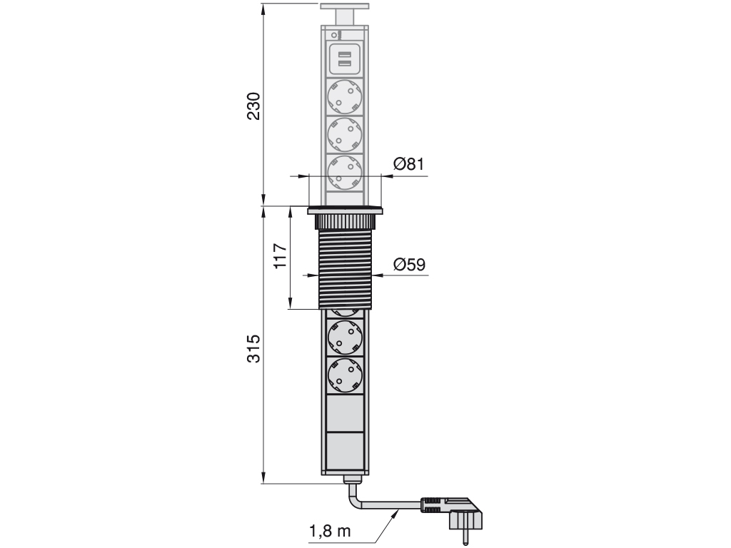 CONECTOR EMP.VERTICAL UE+USB 5009925 4