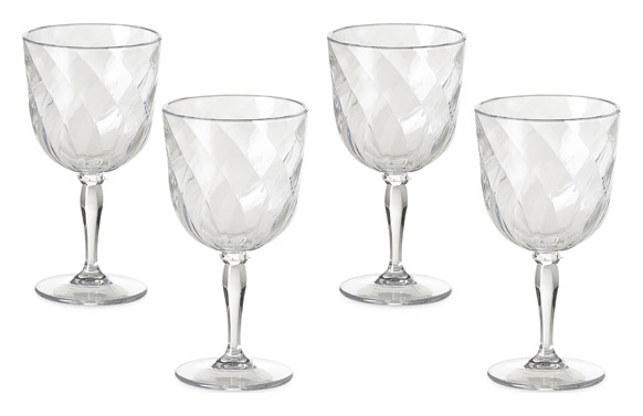 COPA ACRILICA DIAMOND SET AGUA - TRANSPA