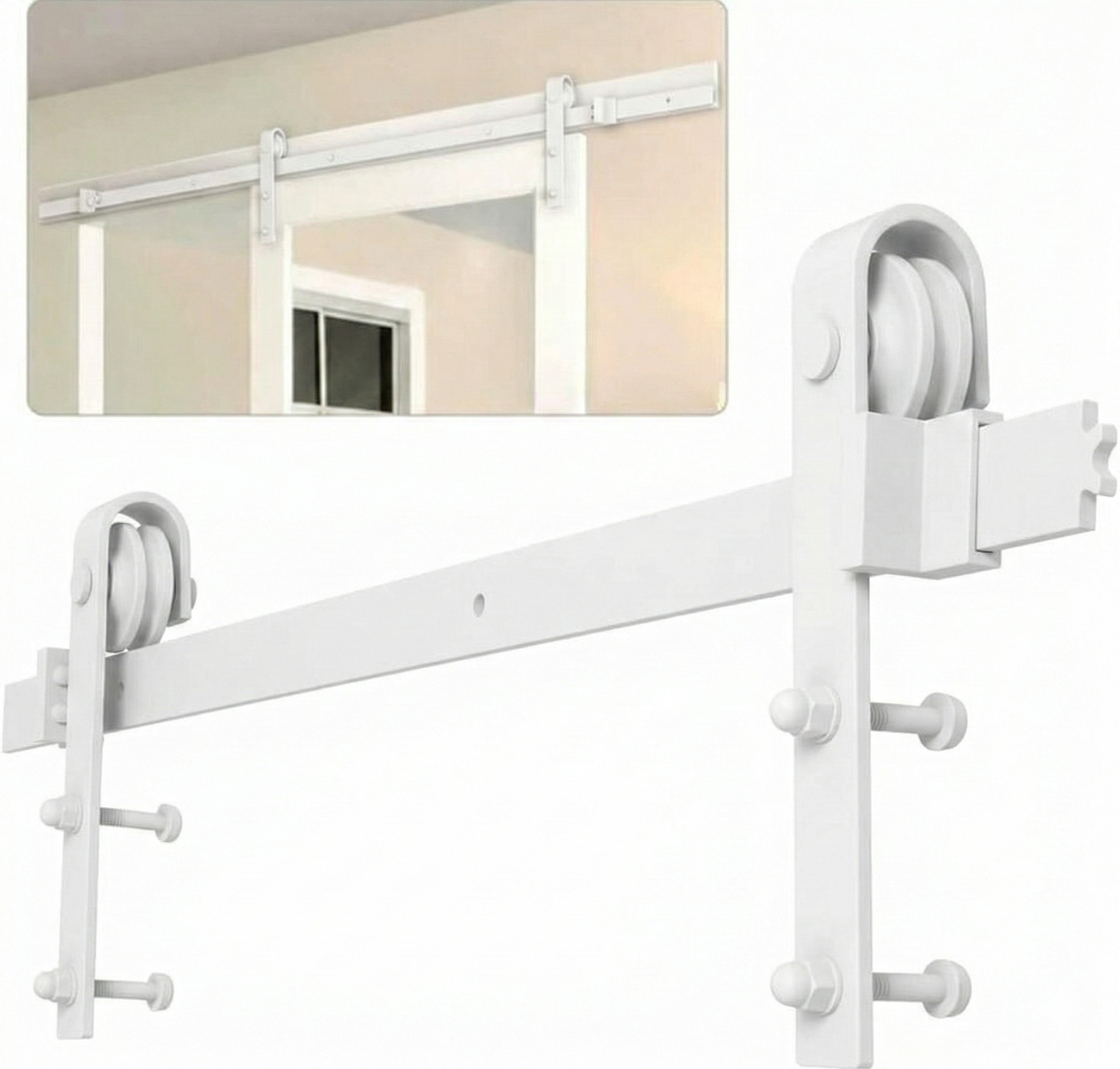 CORREDERA RUSTICA R80/2000  BLANCO 2