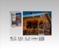 CORTINA 400 LEDS FLASH BLA. CALIDO 3X1M