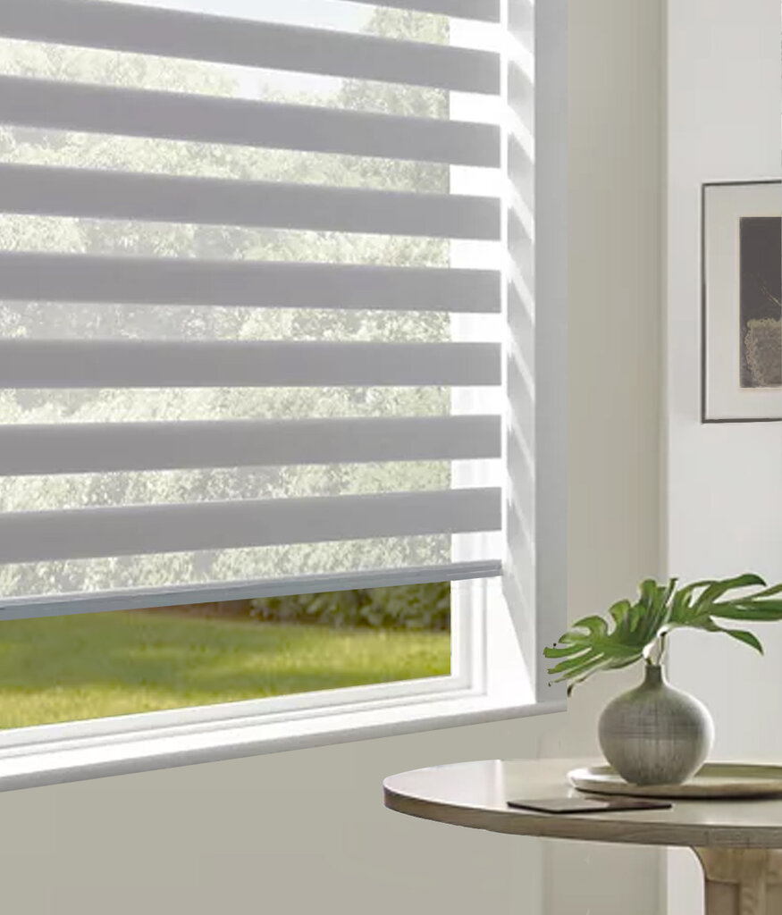 CORTINA ENROLLABLE ZEBRA BLANCO 125x180