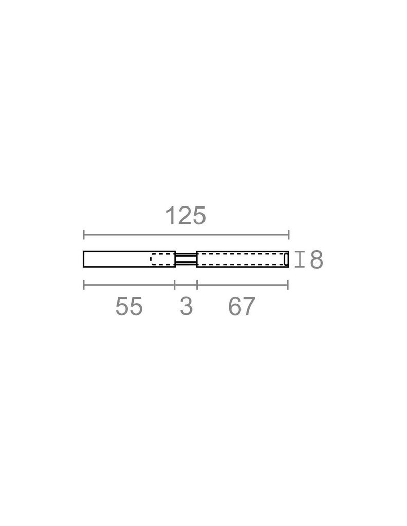 CUADRADILLO DOBLE NUECA 8MM PARTIDO 2