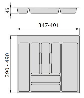 CUBERTERO UNIVERSAL GRIS A.M-450 2