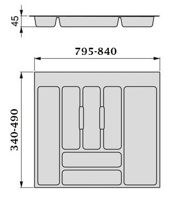CUBERTERO UNIVERSAL GRIS A.M-900 2