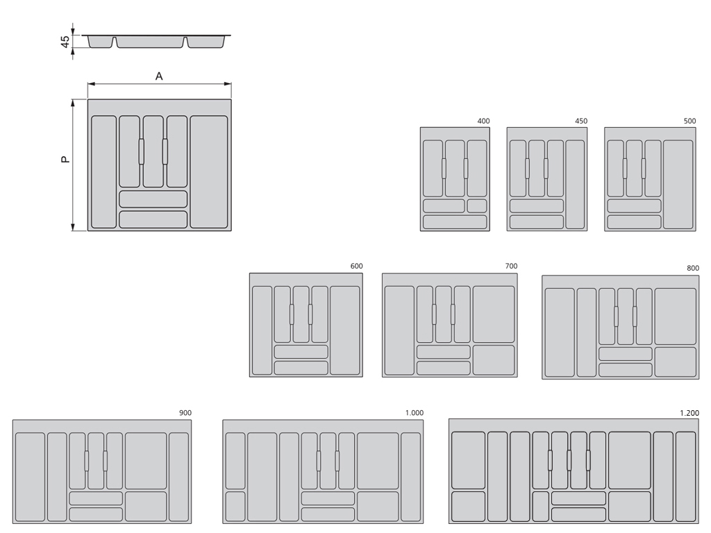 CUBERTERO UNIVERSAL GRIS A.M-900 4