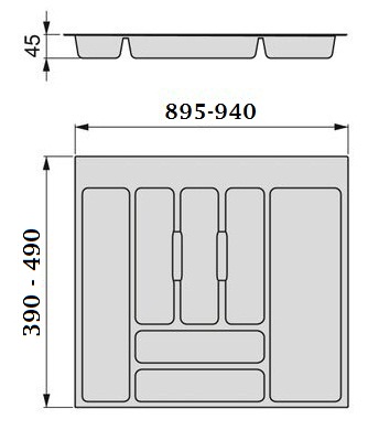 CUBERTERO UNIVERSAL GRIS A.M1000 2