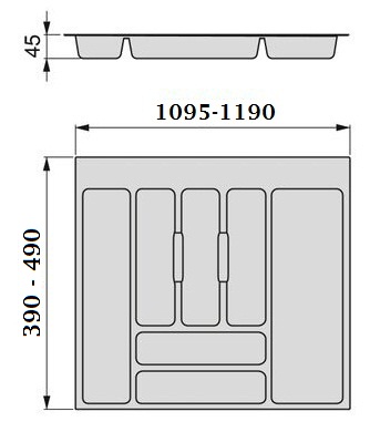 CUBERTERO UNIVERSAL GRIS A.M1200 2
