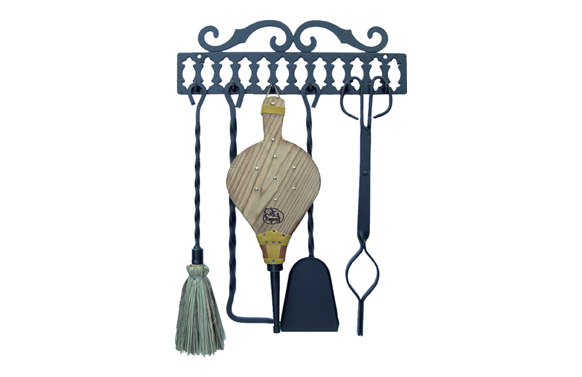 JUEGO CHIMENEA 43 CM      5 PIEZAS