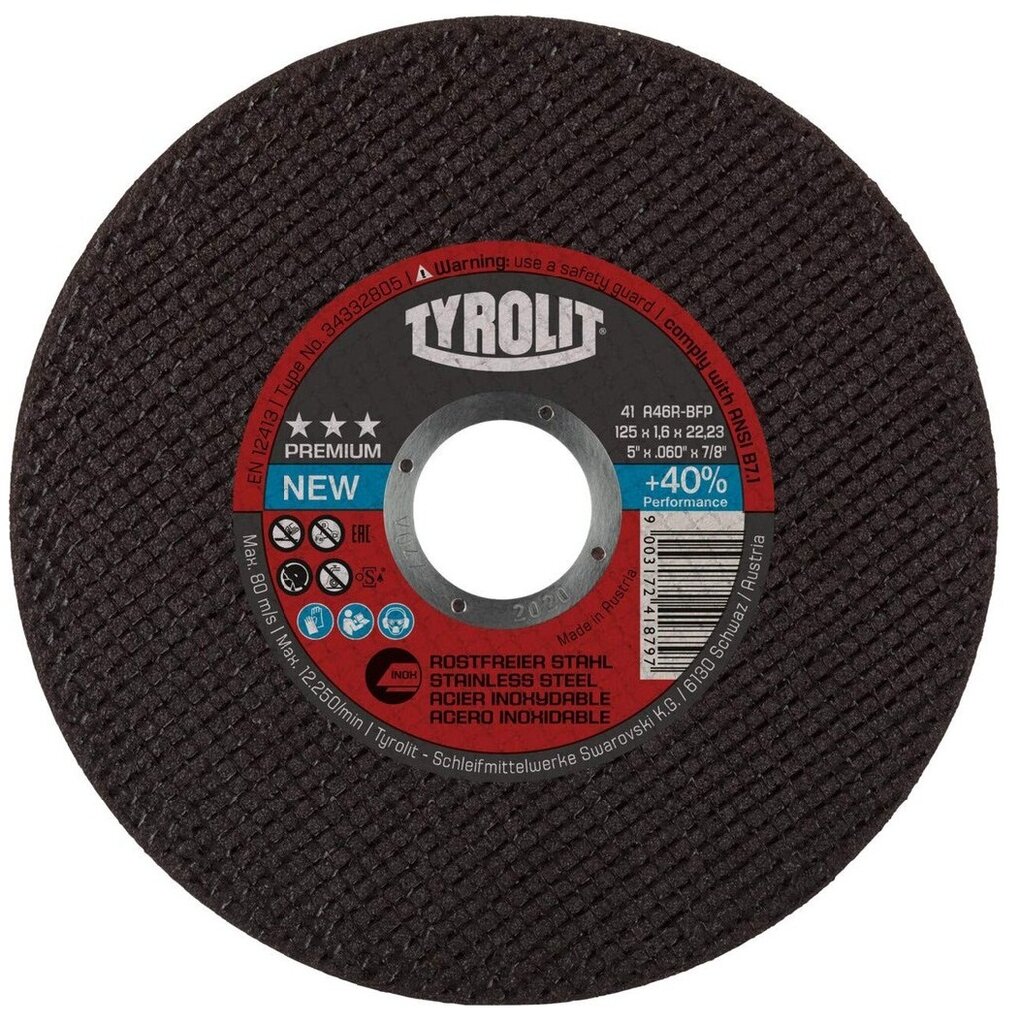 DISCO CORTE ACERO/INOX PRE230 X 1,9 X 22