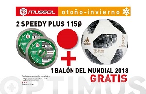 DISCO DIAMANTE SPEEDY 115MM X2 + PELOTA