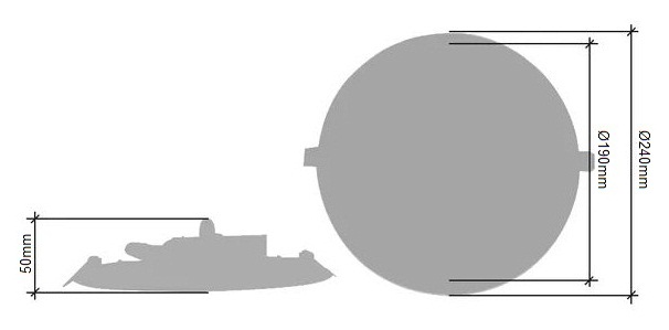 DOWNLIGHT LED EMPOTRAR REDONDO BLANCO 26W E-55/26 LED BL 2