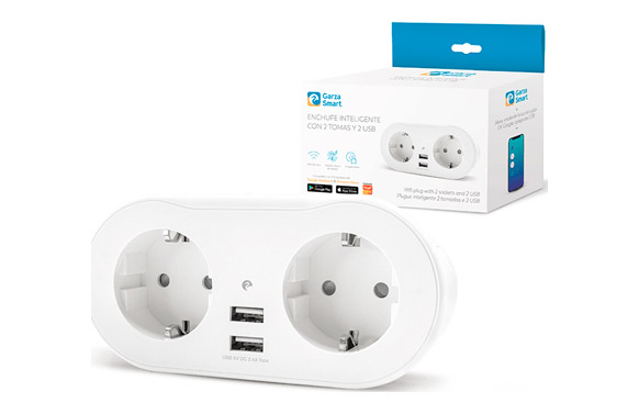 ENCHUFE DE PARED SMART WIF2 TOMAS Y 2 US