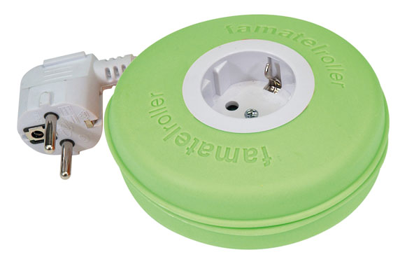 ENROLLACABLE ROLLER 3X1,5 2 M-VERDE