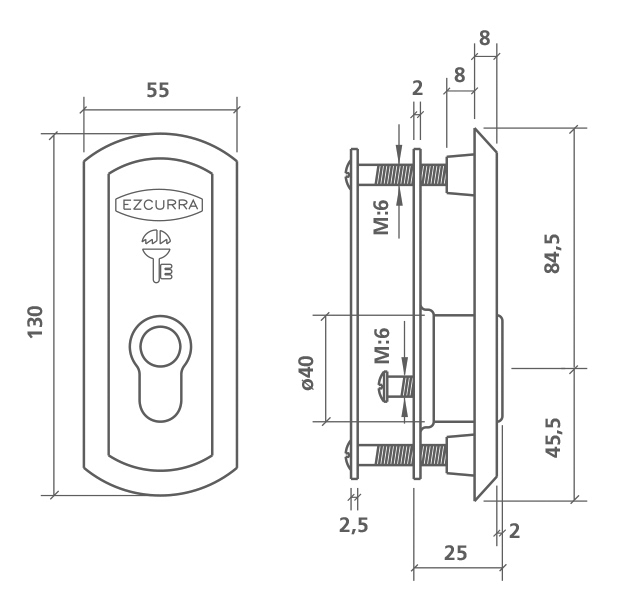 ESCUDO PROTECTOR 424-P CROMO MATE 2
