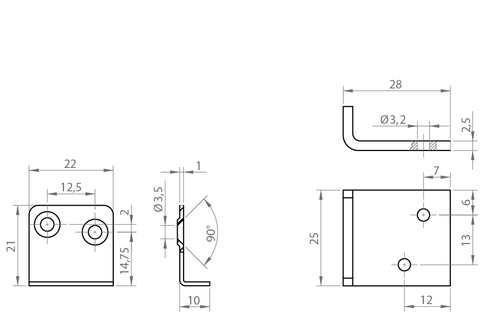 ESCUADRA 950 ZINCADA OJMAR 0950.016ZI 2