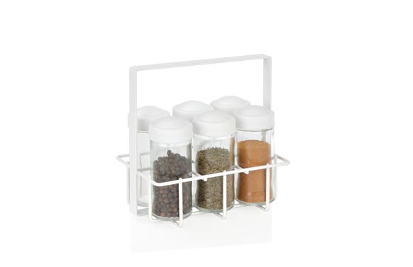ESPECIERO METALICO CON 6 BBLANCO