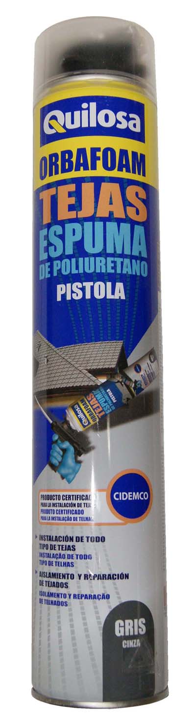 ESPUMA POLIURETANO TEJAS O750 ML GRIS