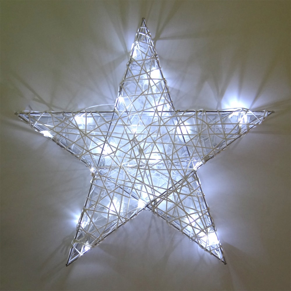 FIGURA ESTRELLA 3D LED 7X50X47 BLNC71778