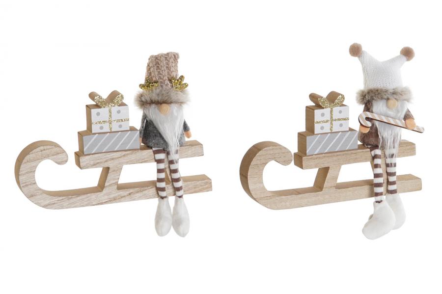 FIGURA MADERA TRINEO 20X2X16 206783