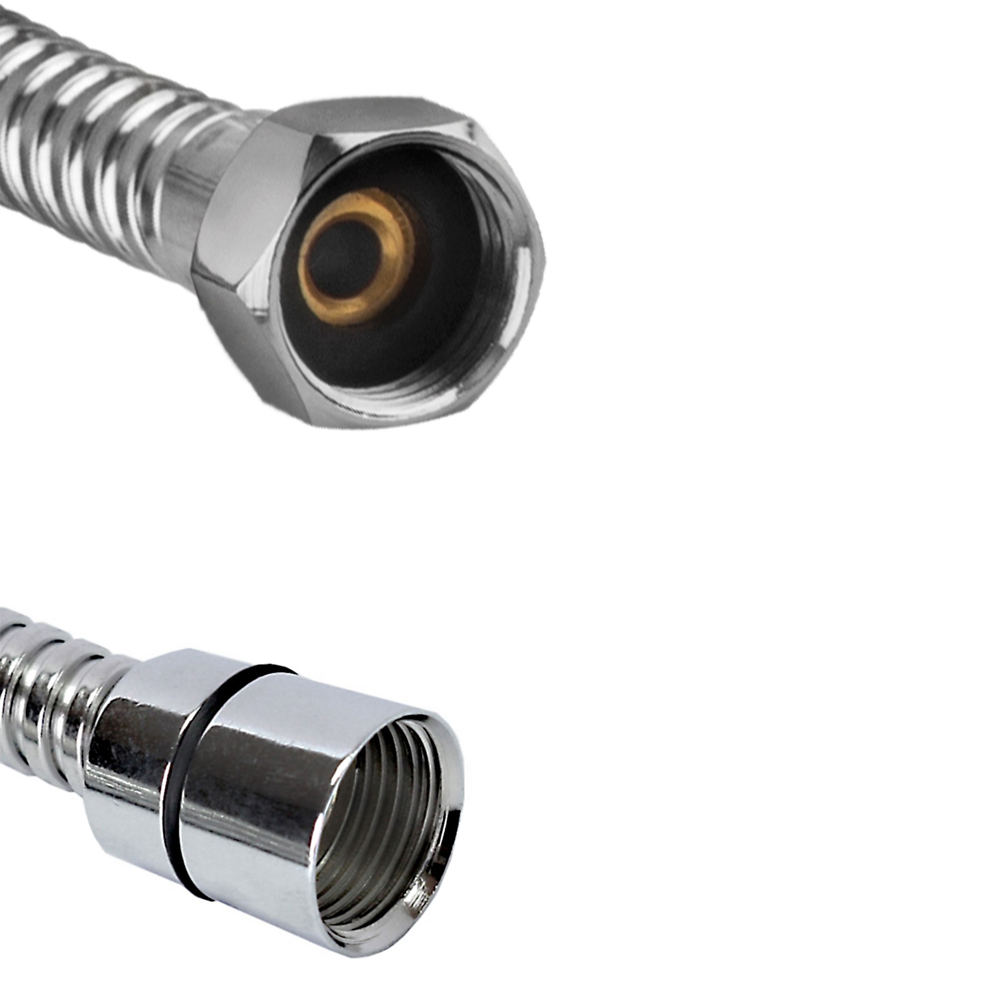 FLEXO DUCHA INOX.DOBLE ENGAT 1,7M 2