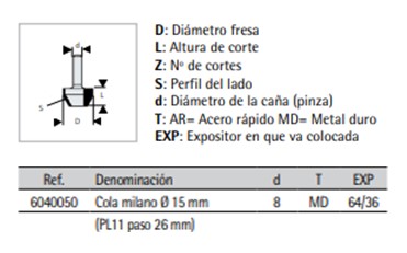FRESA VIRUTEX 60.40.050 2