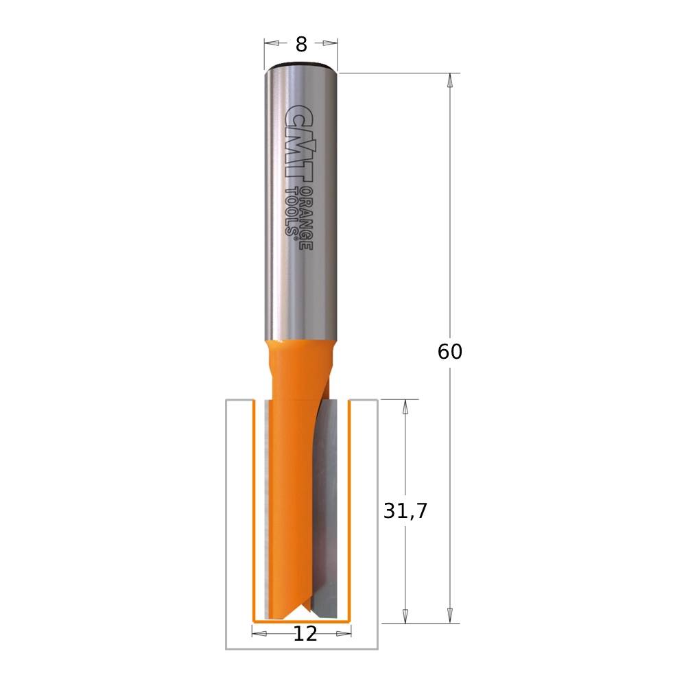 FRESA CMT RECTA HMM S8 12X30    91212011