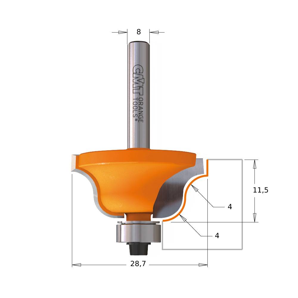 FRESA CMT PERF.C/ROD.HM D.28.7  94027011