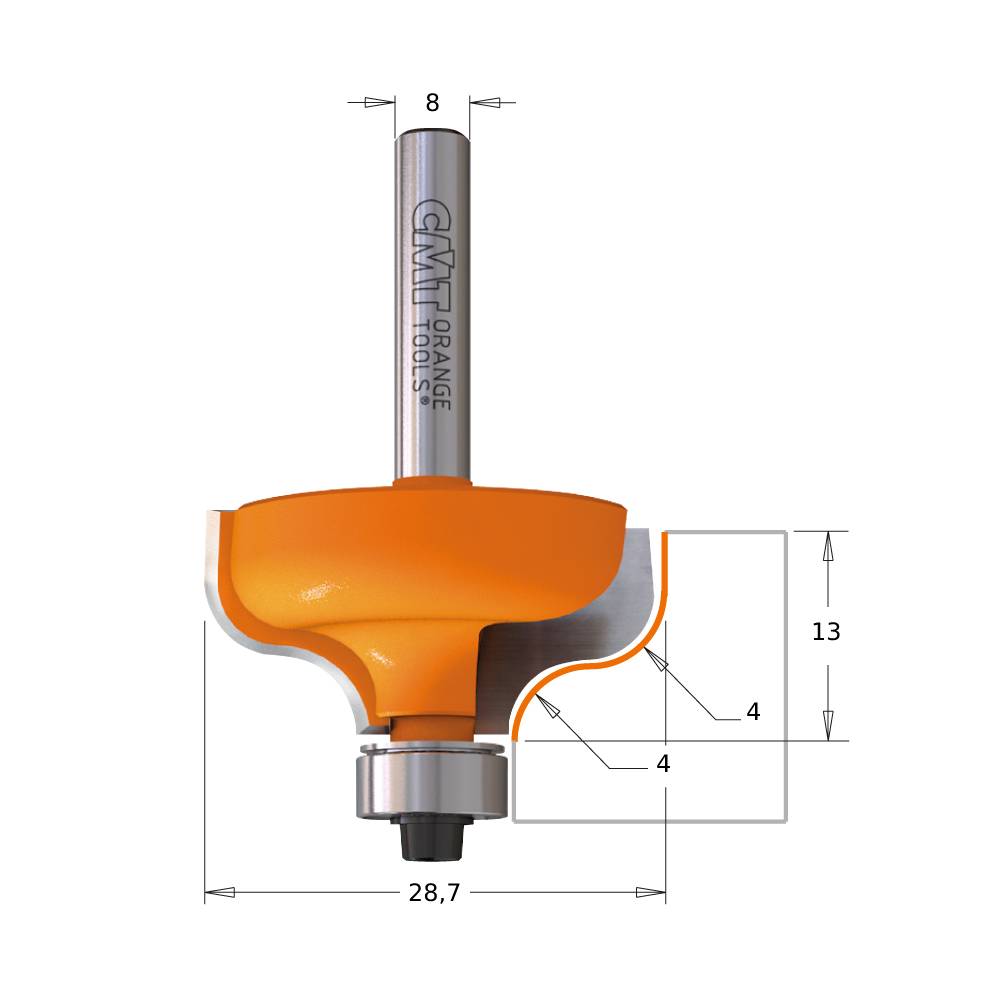 FRESA CMT PERF.C/ROD.HM D.28.7  95904011