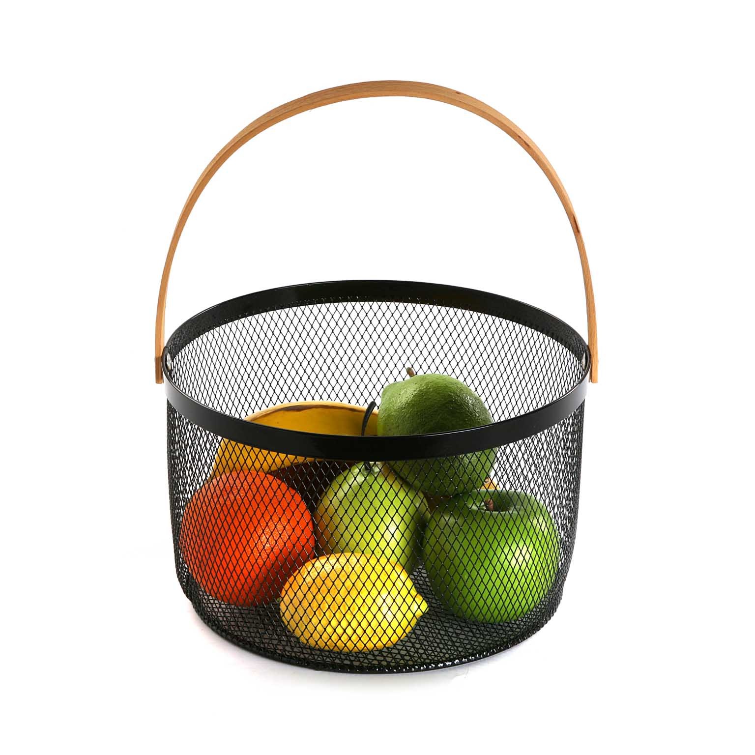 FRUTERO VERSA C/ASA 25X25X30 NEGRO