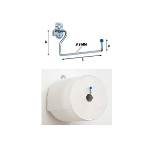 GANCHO PORTA ROLLOS 4010-28CM 01191010