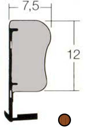 GOMA PROFILEN QL-3053 ROBLE (RAL 8003)