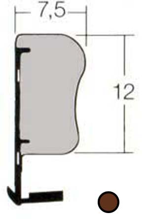 GOMA PROFILEN QL-3053 MARRON  (RAL 8019)