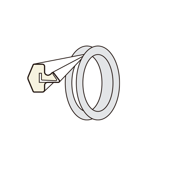 GOMA PROFILEN QL-45   ROBLE (RAL 8003) 3