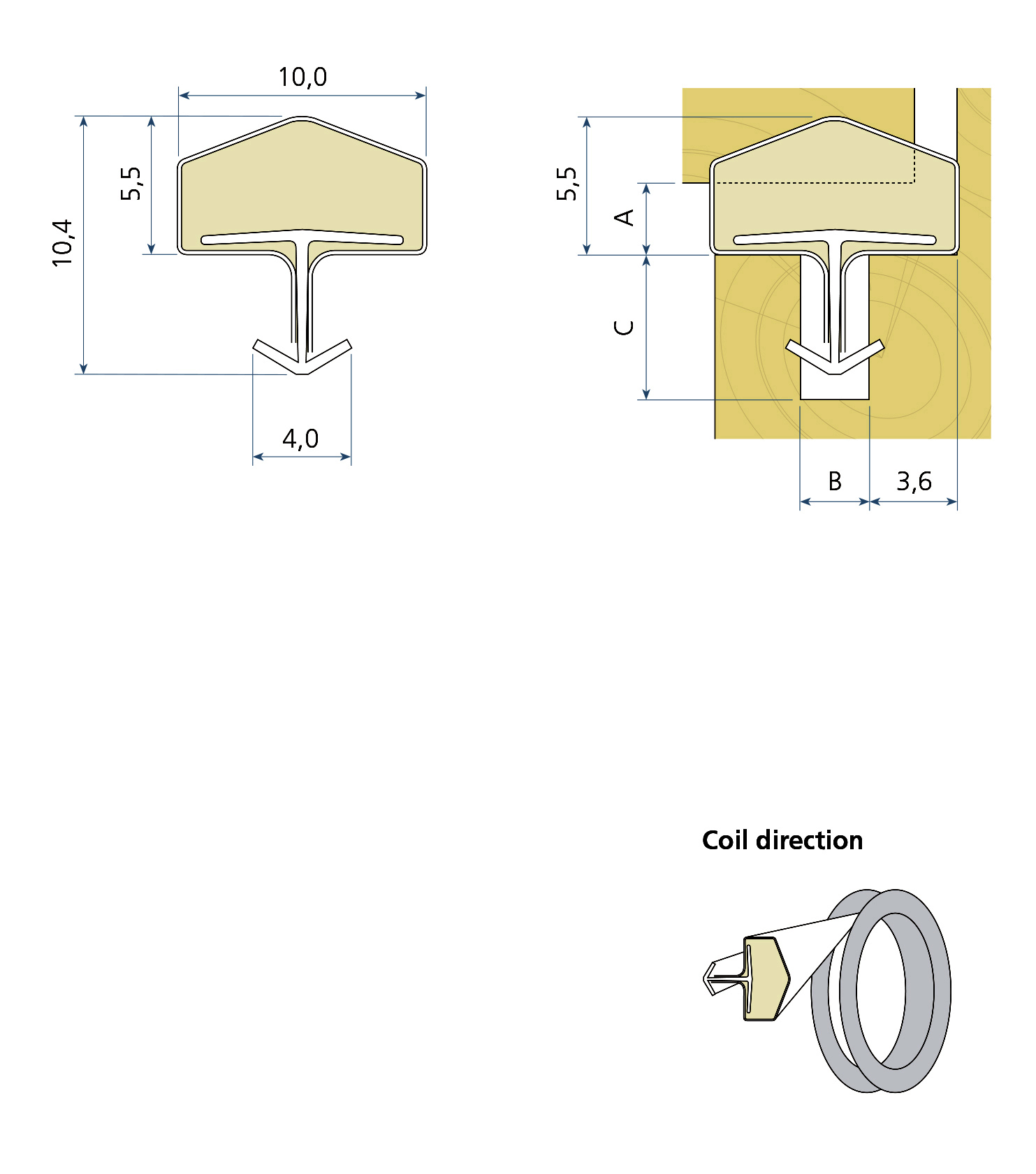 GOMA PROFILEN QLON-50 MARRON (PUERTA) 3