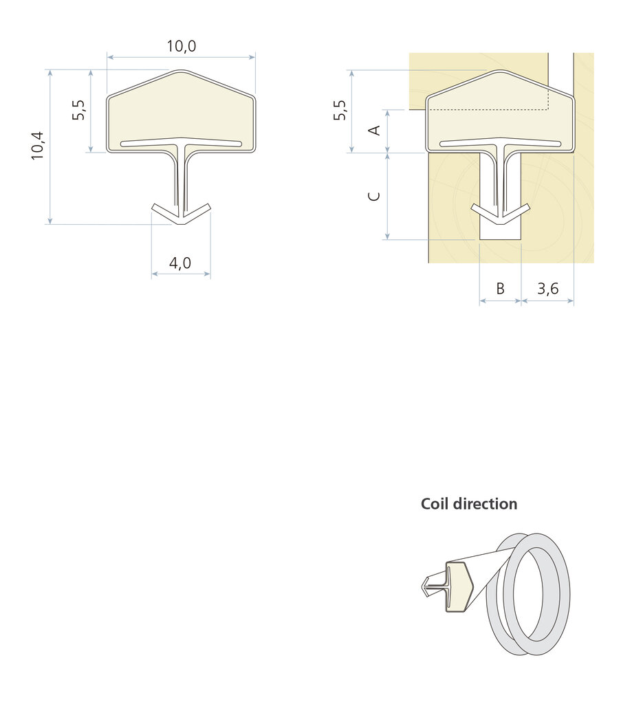 GOMA PROFILEN QLON-50 BLANCA (PUERTA) 2
