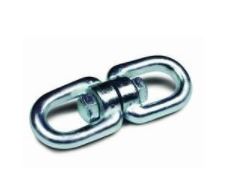 GRILLETE GIRATORIO DOBLE NIQUEL 60MM