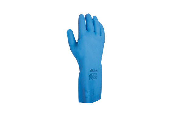 GUANTE NITRILO AZUL SATINATALLA 7