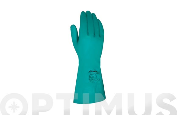 GUANTE NITRILO VERDE INTERTALLA 6