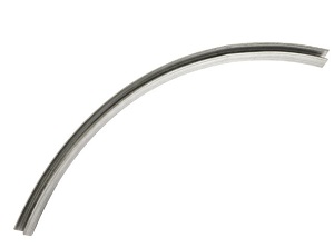 GUIA CURVA SUPER TECH 100 CM. PLATA BRIL