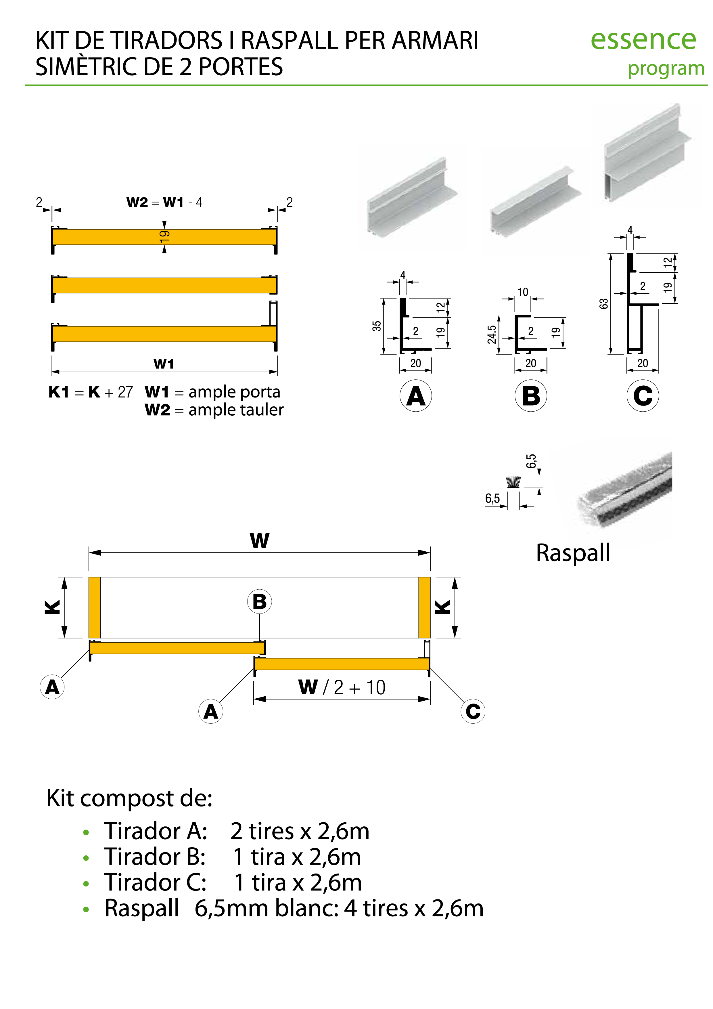 GUIA KIT SYSKOR ESSENCE 2PUERT VKT2PSA02 2