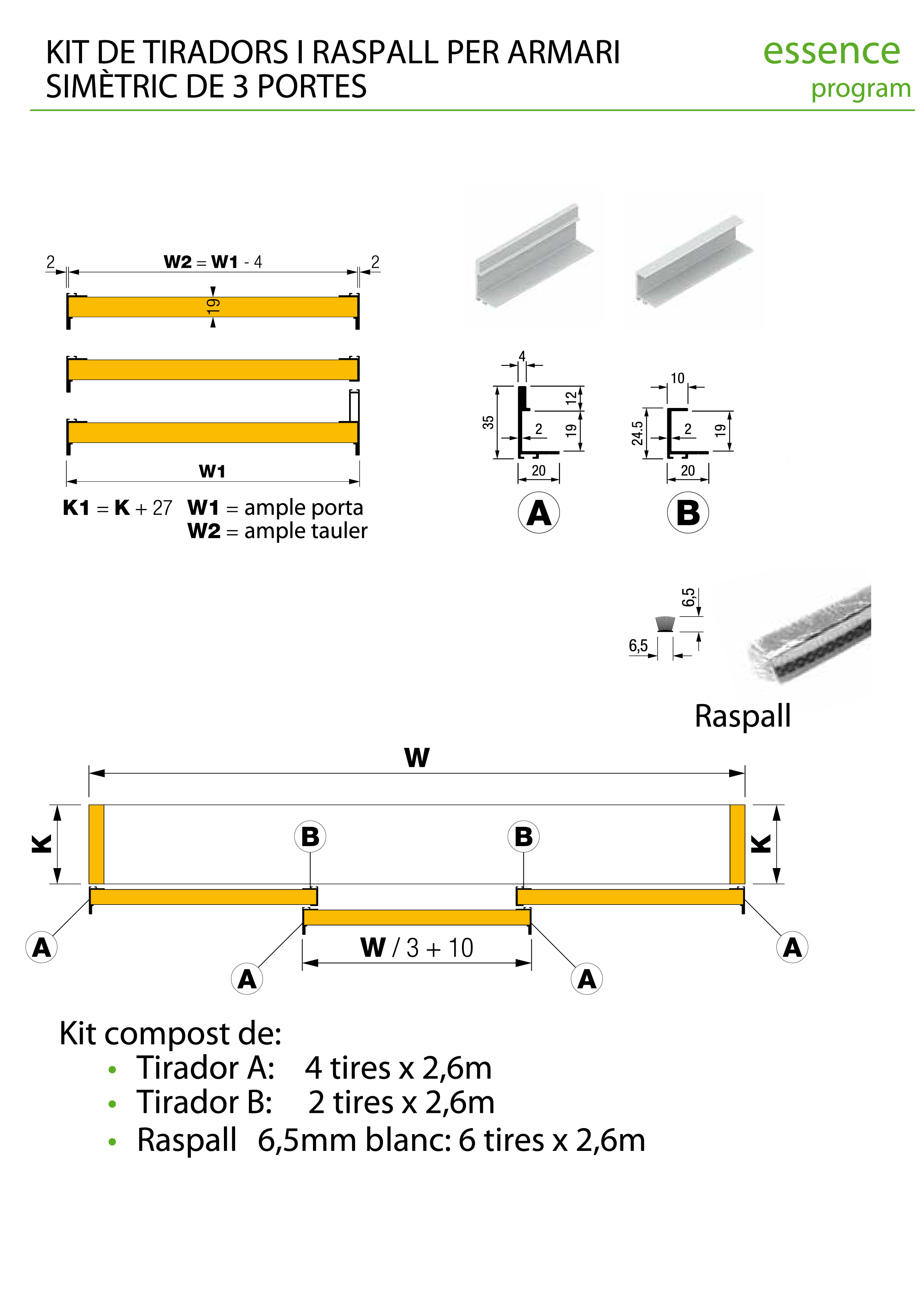 GUIA KIT SYSKOR ESSENCE 3PUERT VKT3PSA02 2