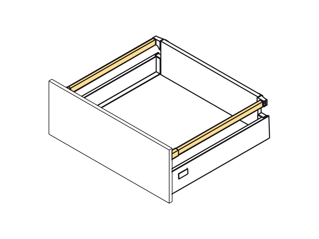 GUIA CAJON BARAN.BLANCO SLIM 500 3028312 2