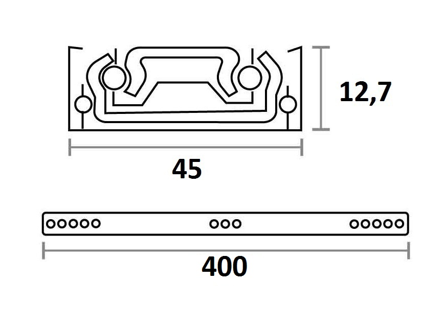 GUIA CAJON TELESCOPICA EXTRACCION TOTAL 45 X 400 MM CINCADA 78040 2
