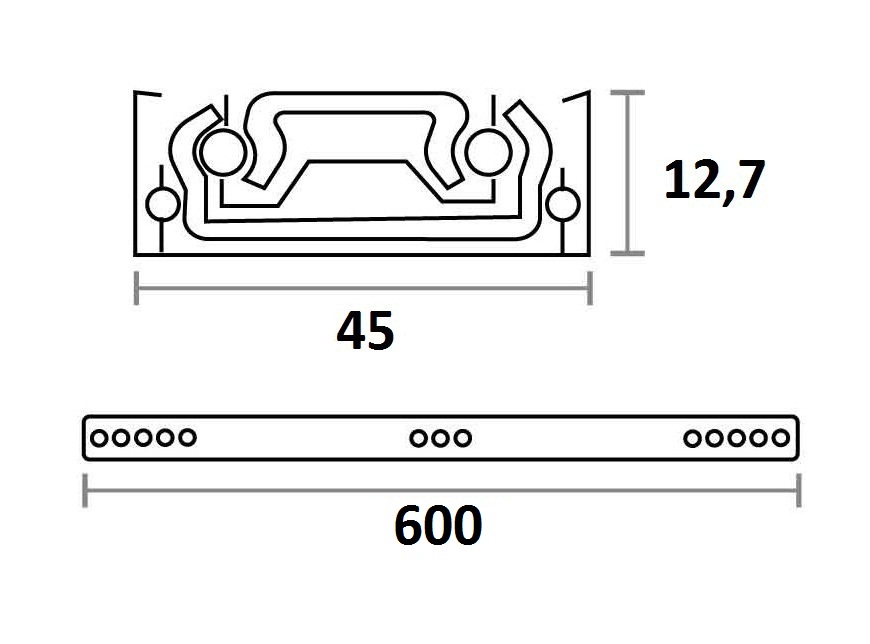 GUIA CAJON TELESCOPICA EXTRACCION TOTAL 45 X 600 MM CINCADA 78060 2