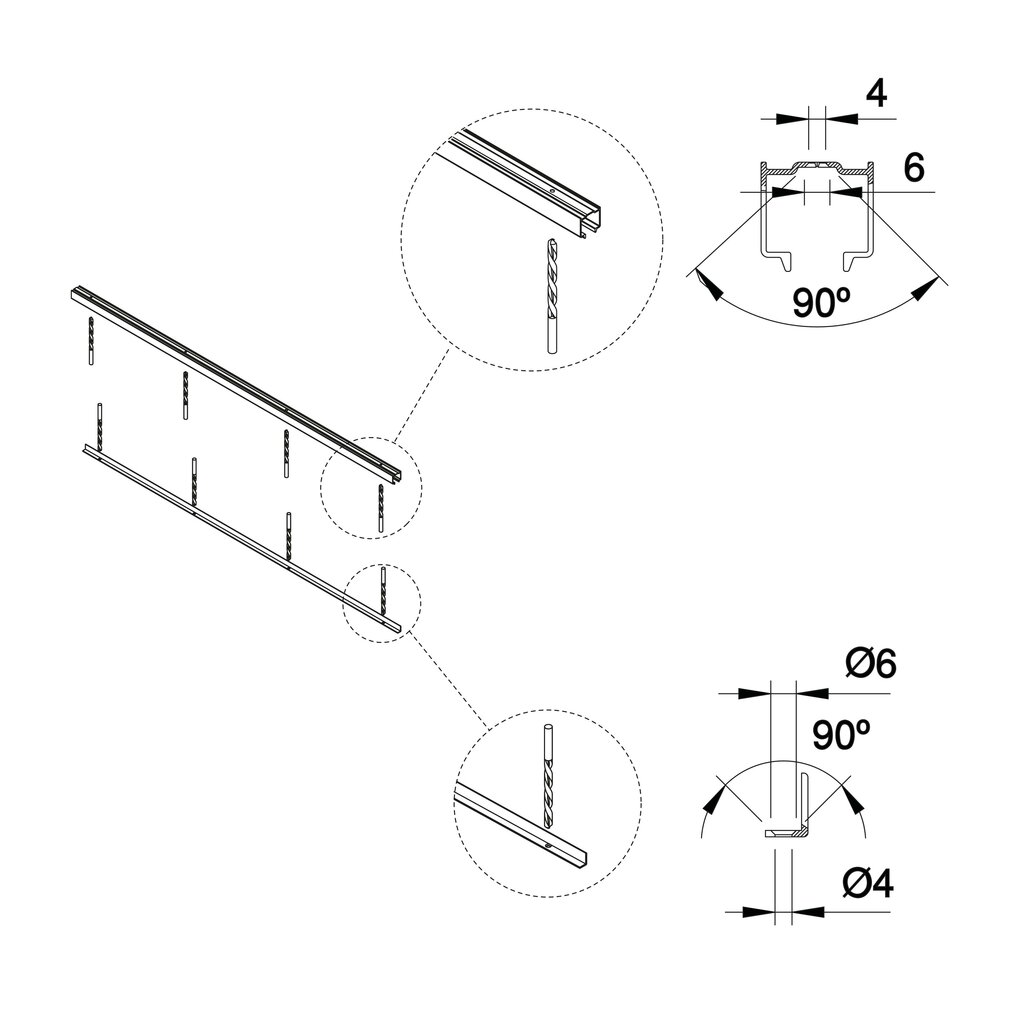 GUIA SUP. TWOFOLD MAT 2,35 M  6322362 4