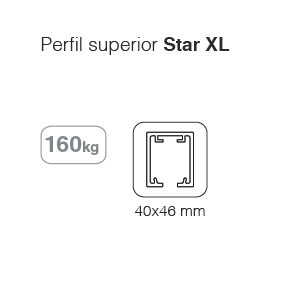 GUIA SAHECO STAR XL (160 KG) NEGRO (MTS) 2