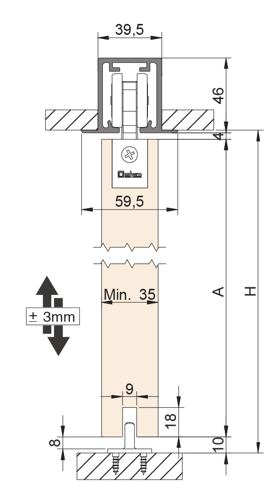GUIA SAHECO STAR FT XL PLADUR BLANCO MTS 3