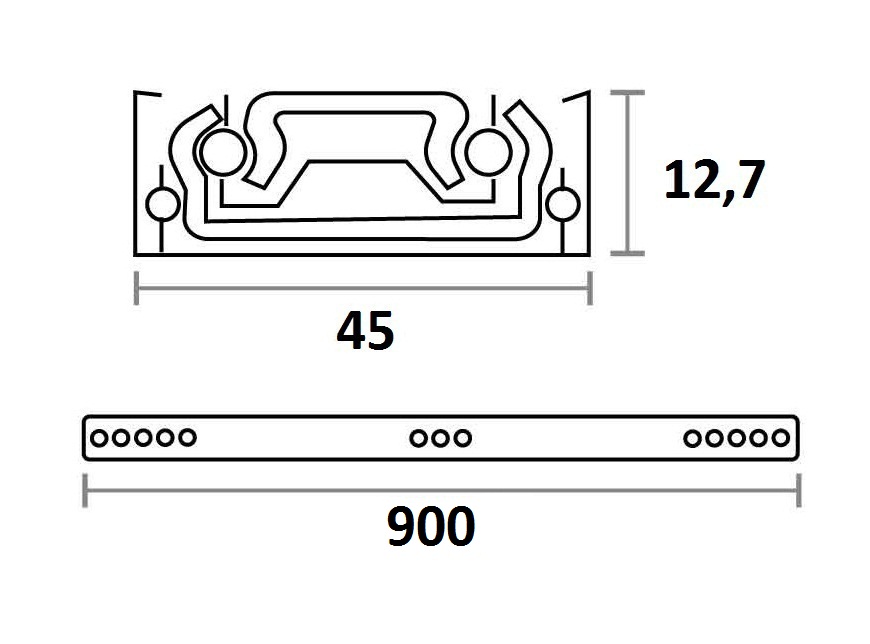 GUIA CAJON TELESCOPICA EXTRACCION TOTAL 45 X 900 MM CINCADA 78090 2