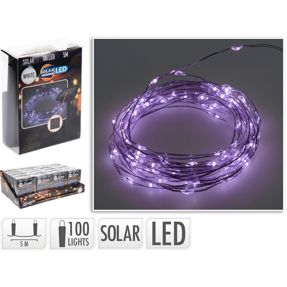 GUIRNALDA 100L. VIOLETA 5M SOLAR EXT