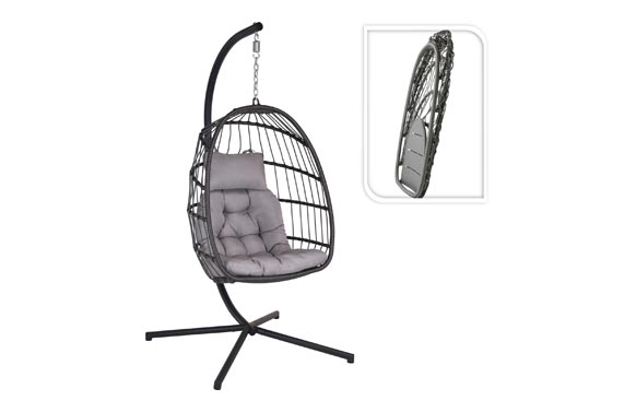 HAMACA COLGANTE RATAN PLEGGRIS